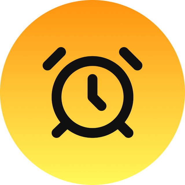 Alarm Clock icon for Book logo