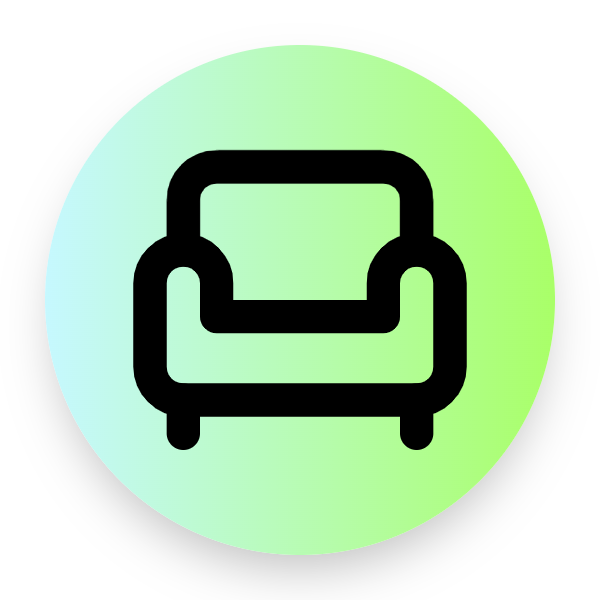 Armchair icon for Ecommerce logo