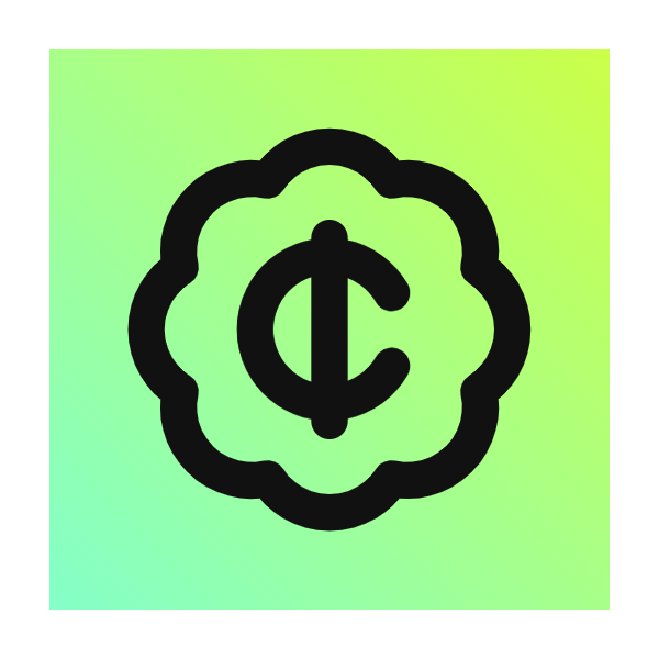 Badge Cent icon for Clothing logo