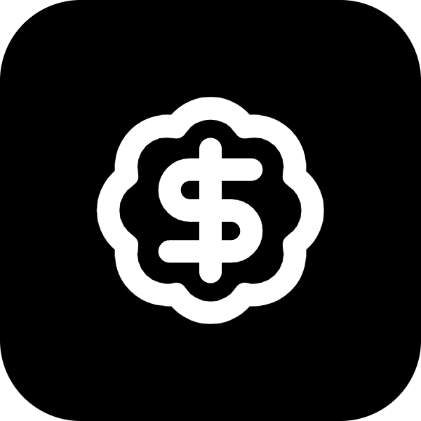Badge Dollar Sign icon for SaaS logo