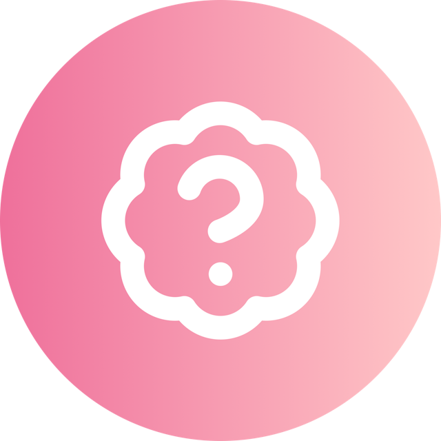 Badge Help icon for SaaS logo