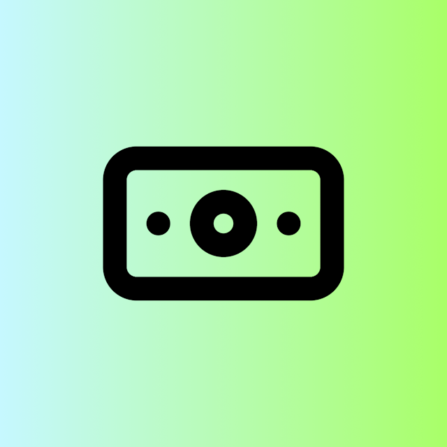 Banknote icon for SaaS logo
