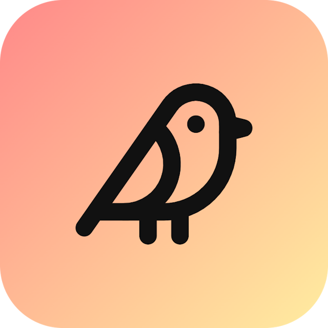 Bird icon for Photography logo