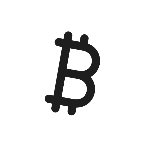 Bitcoin icon for SaaS logo