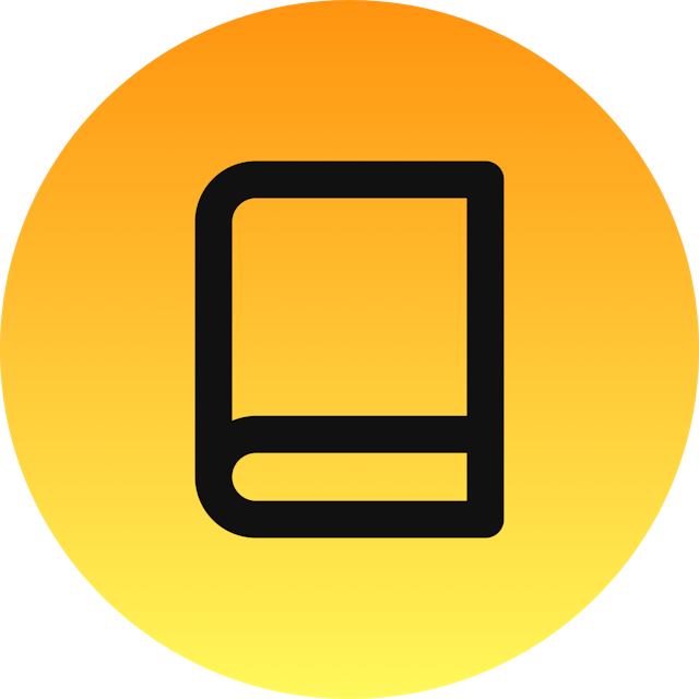 Book icon for Mobile App logo