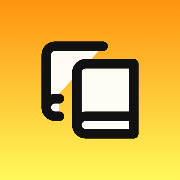 Book Copy icon for Mobile App logo
