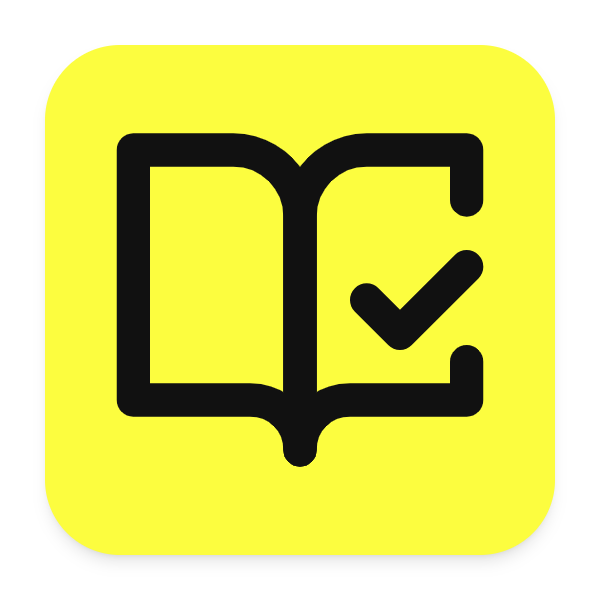 Book Open Check icon for SaaS logo