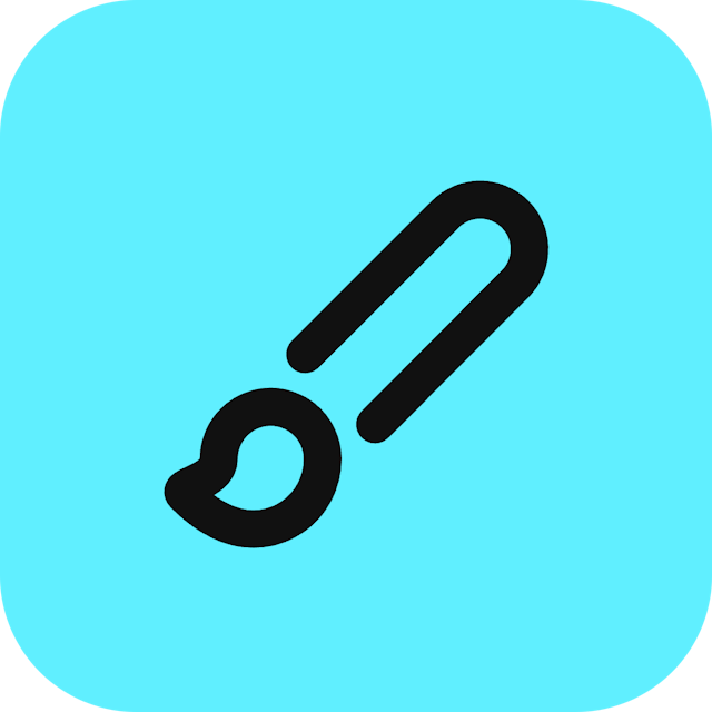 Brush icon for Mobile App logo