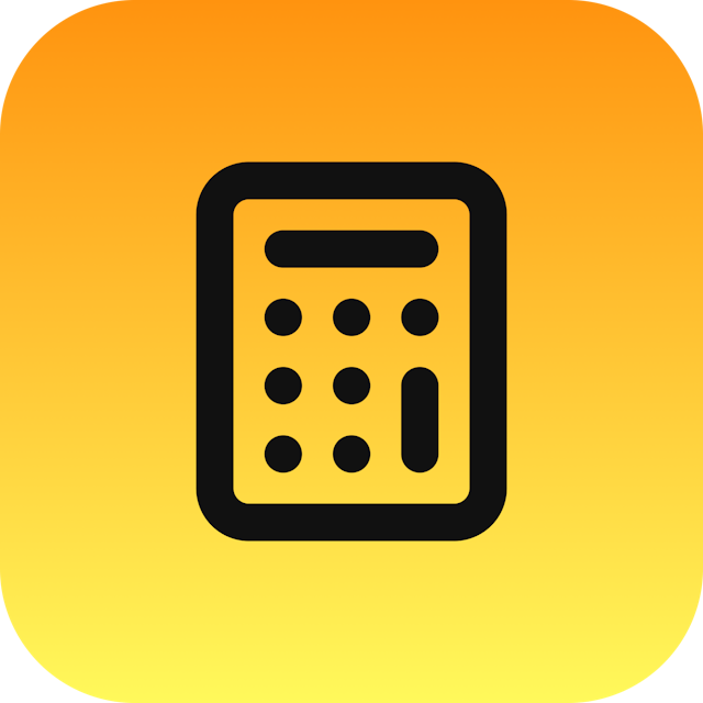 Calculator icon for Bank logo