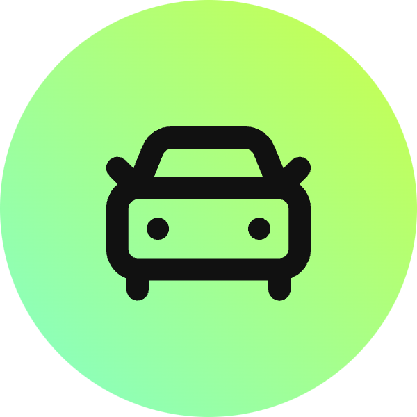 Car Front icon for Mobile App logo