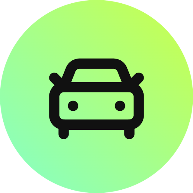 Car Front icon for Website logo