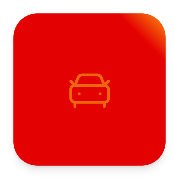 Car Front icon for Mobile App logo