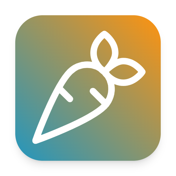 Carrot icon for Ecommerce logo
