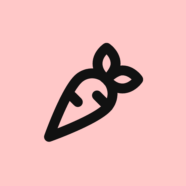 Carrot icon for Restaurant logo