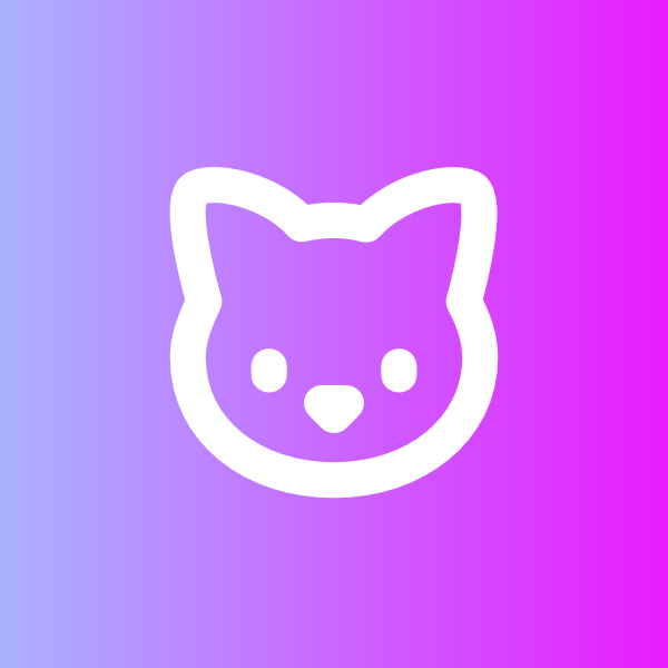 Cat icon for Mobile App logo