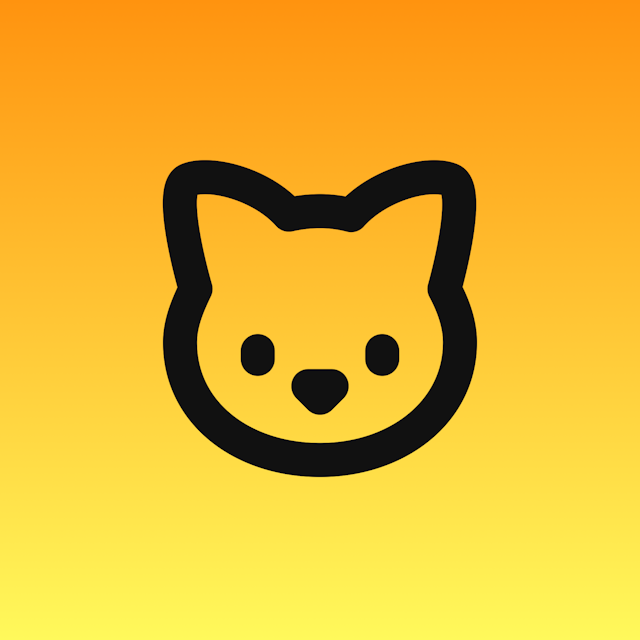 Cat icon for Mobile App logo