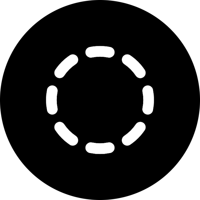 Circle Dashed icon for Book logo
