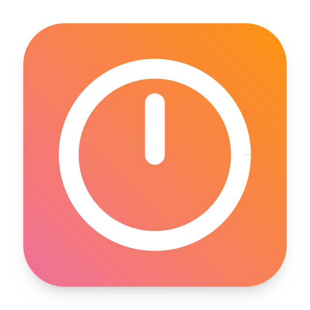 Clock 12 icon for Mobile App logo