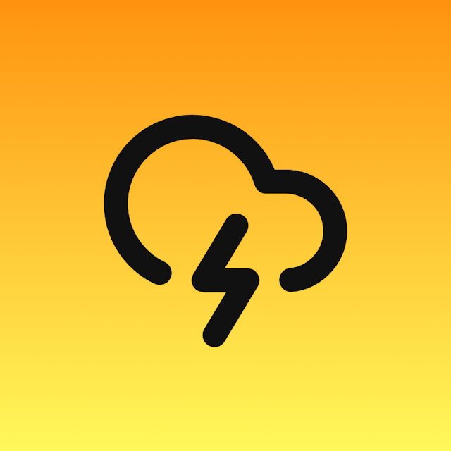 Cloud Lightning icon for Grocery logo
