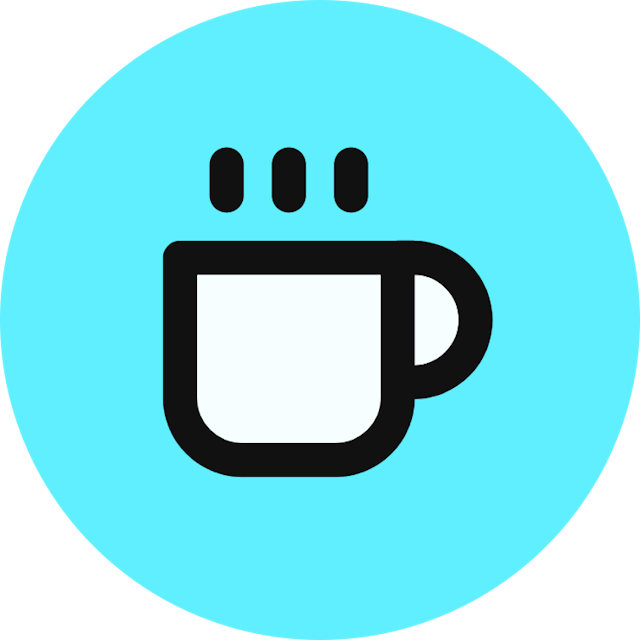 Coffee icon for Cafe logo