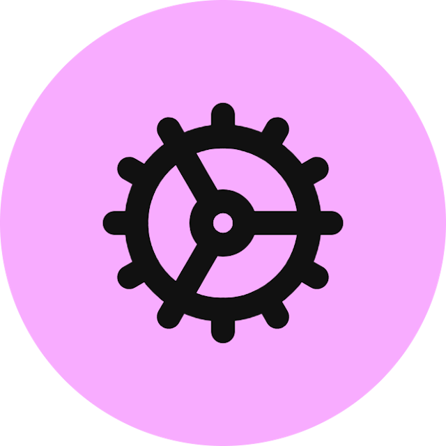Cog icon for SaaS logo