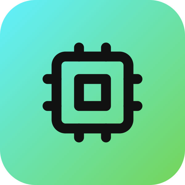 Cpu icon for SaaS logo