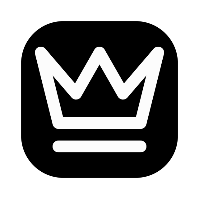 Crown icon for Mobile App logo