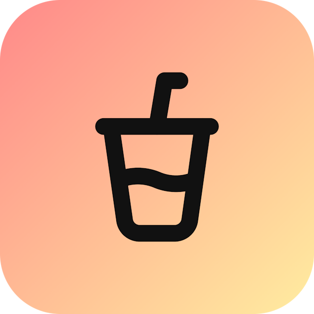 Cup Soda icon for Cafe logo