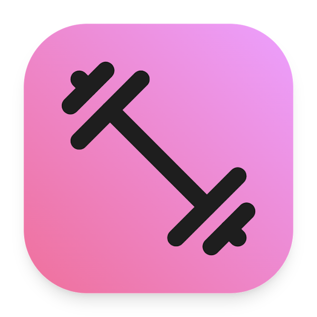 Dumbbell icon for SaaS logo