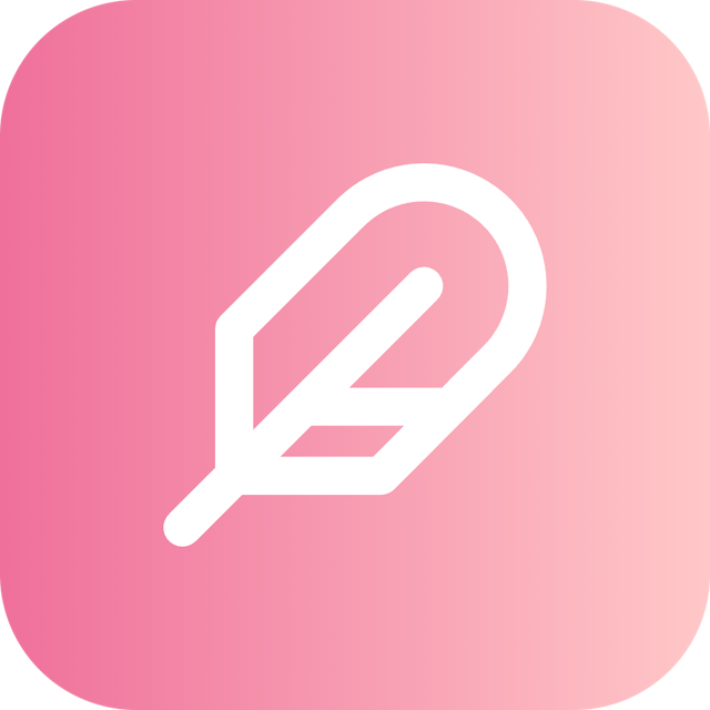 Feather icon for Mobile App logo