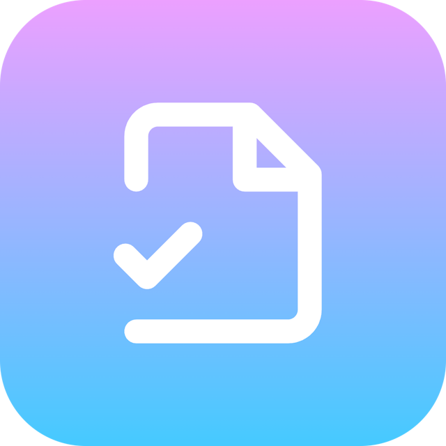 File Check 2 icon for SaaS logo