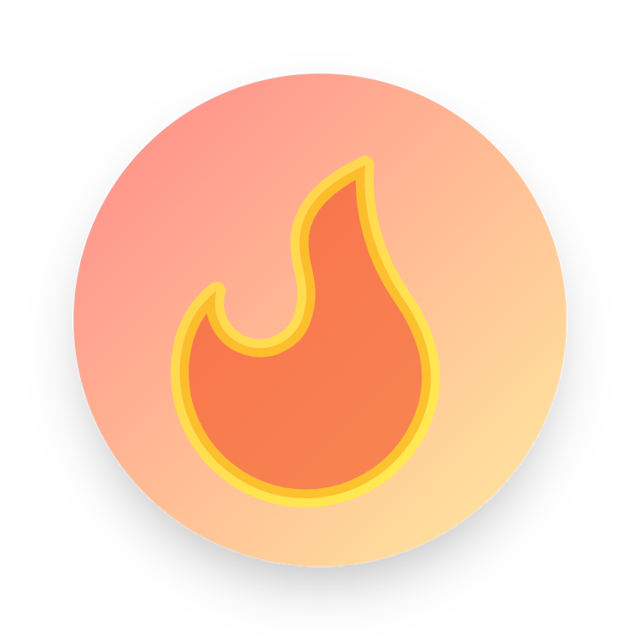 Flame icon for Crowdfunding logo