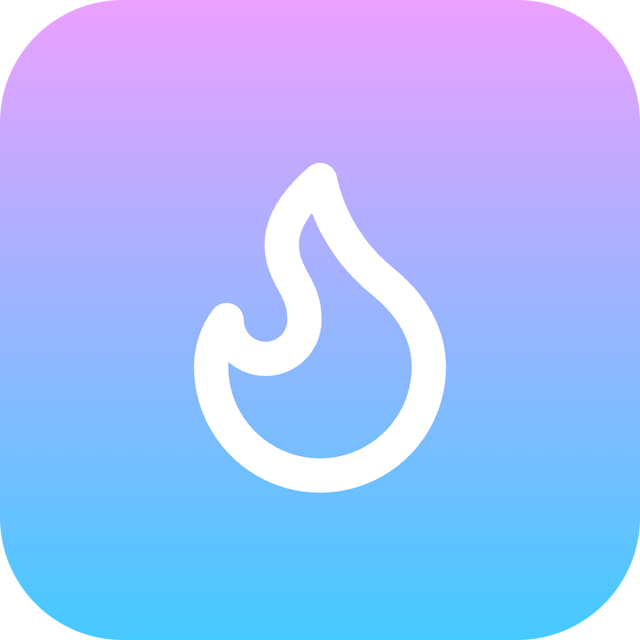 Flame icon for SaaS logo