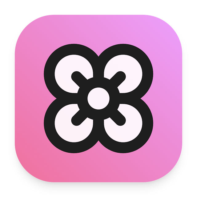 Flower icon for Mobile App logo