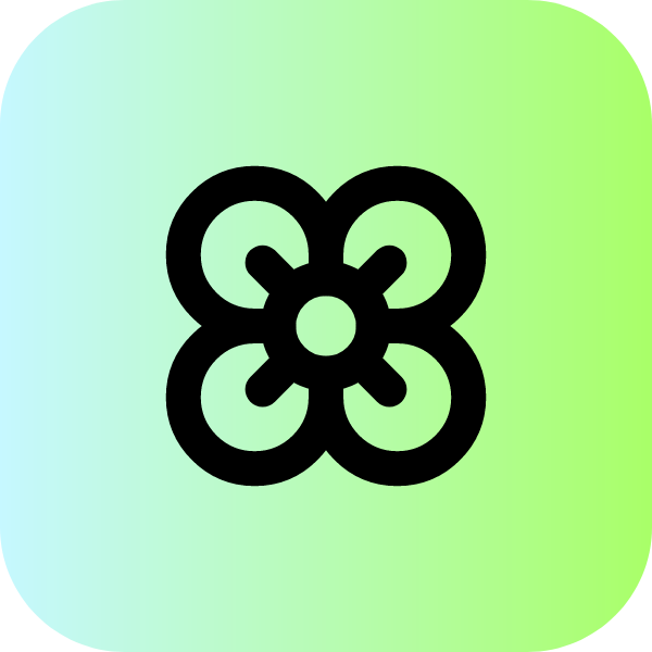Flower icon for Dating Site logo