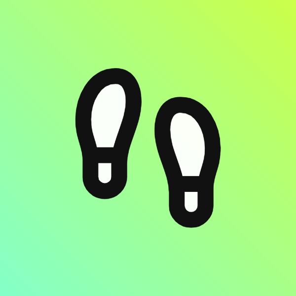Footprints icon for Mobile App logo