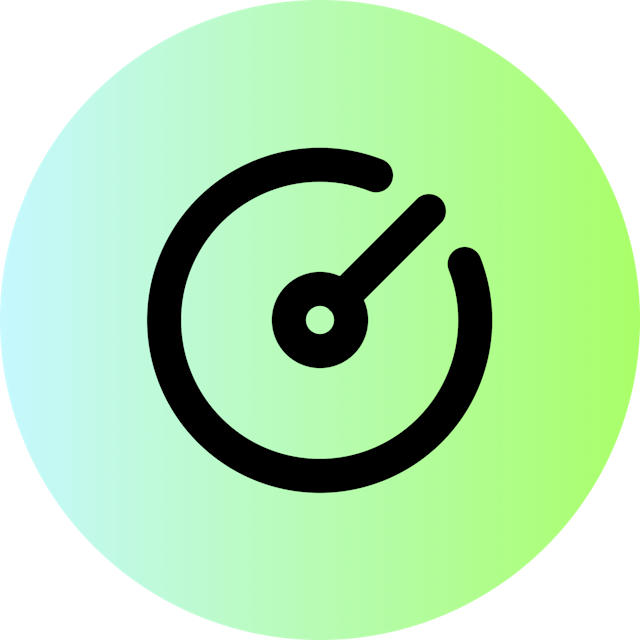Gauge Circle icon for Barber Shop logo