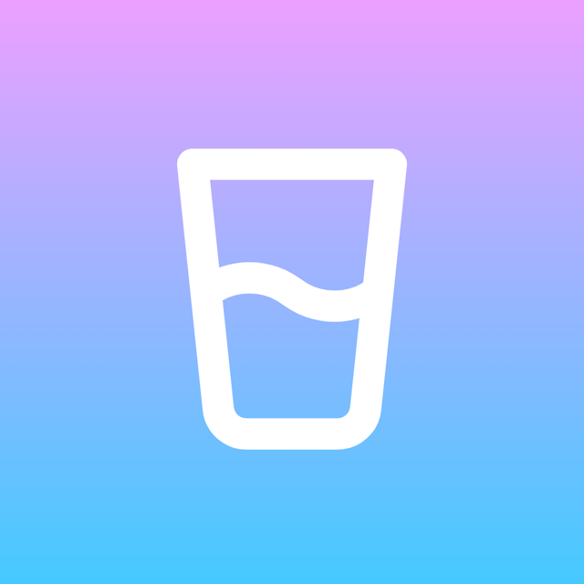 Glass Water icon for Mobile App logo