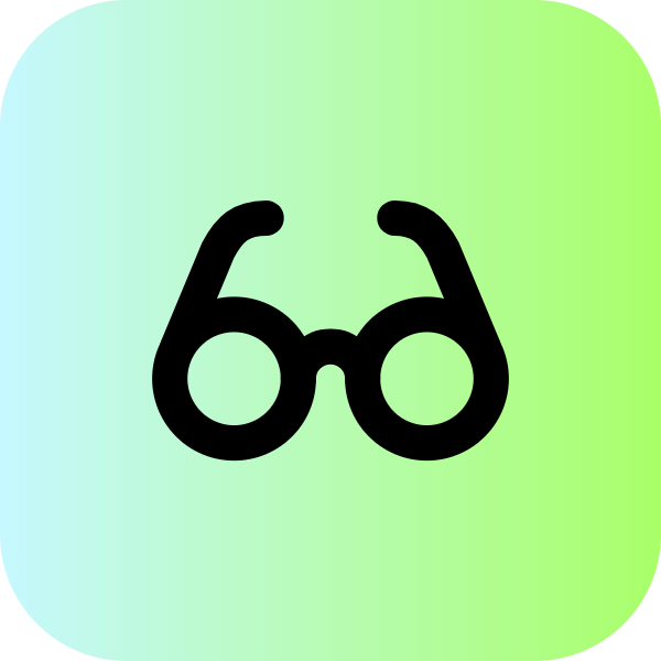 Glasses icon for Book logo