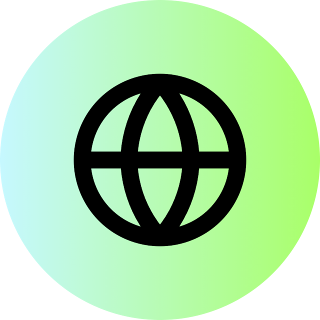 Globe icon for Job Board logo