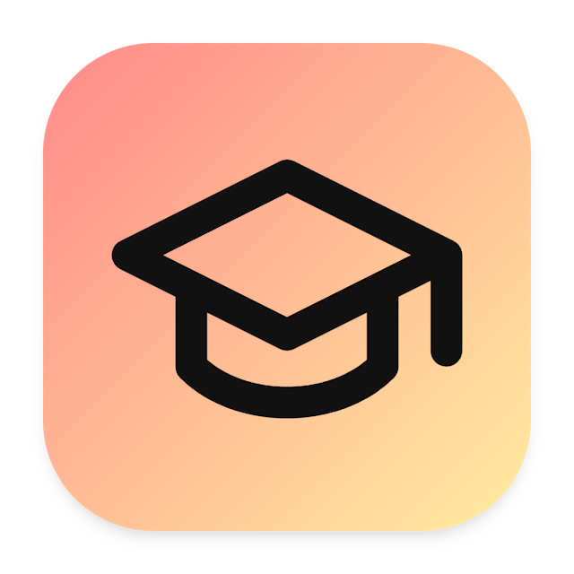 Graduation Cap icon for Mobile App logo