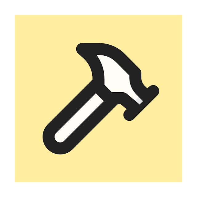 Hammer icon for SaaS logo