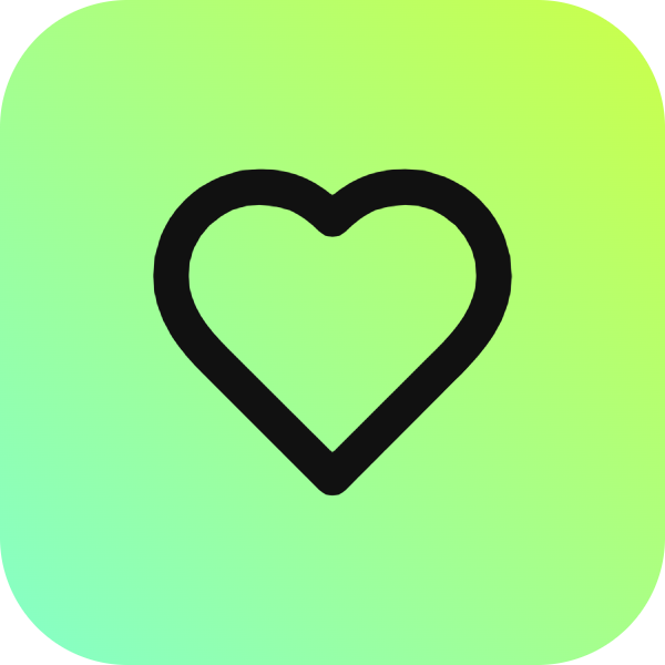 Heart icon for SaaS logo