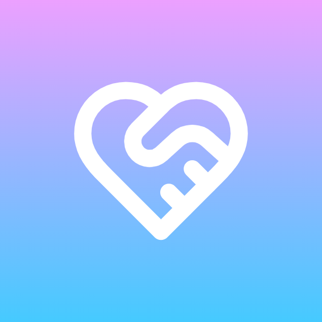 Heart Handshake icon for Bank logo