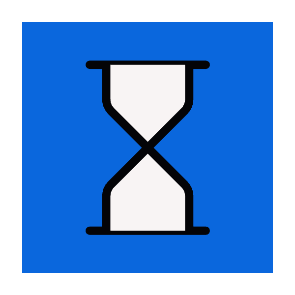 Hourglass icon for Website logo