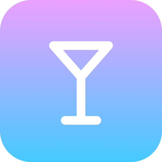 Martini icon for Bar logo