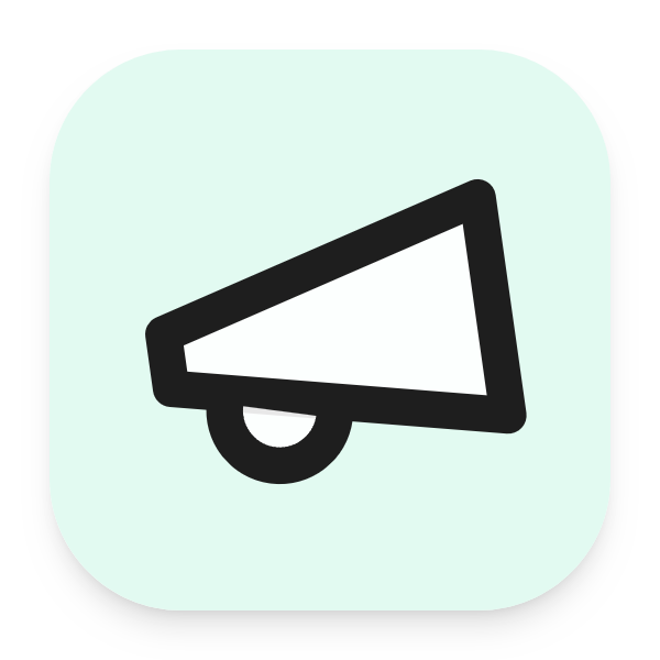 Megaphone icon for Blog logo