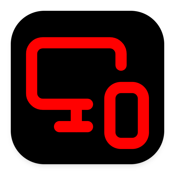 Monitor Smartphone icon for Mobile App logo