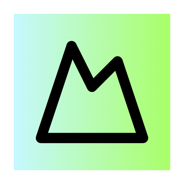 Mountain icon for Ecommerce logo