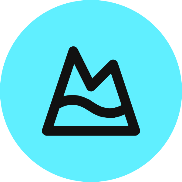 Mountain Snow icon for Photography logo